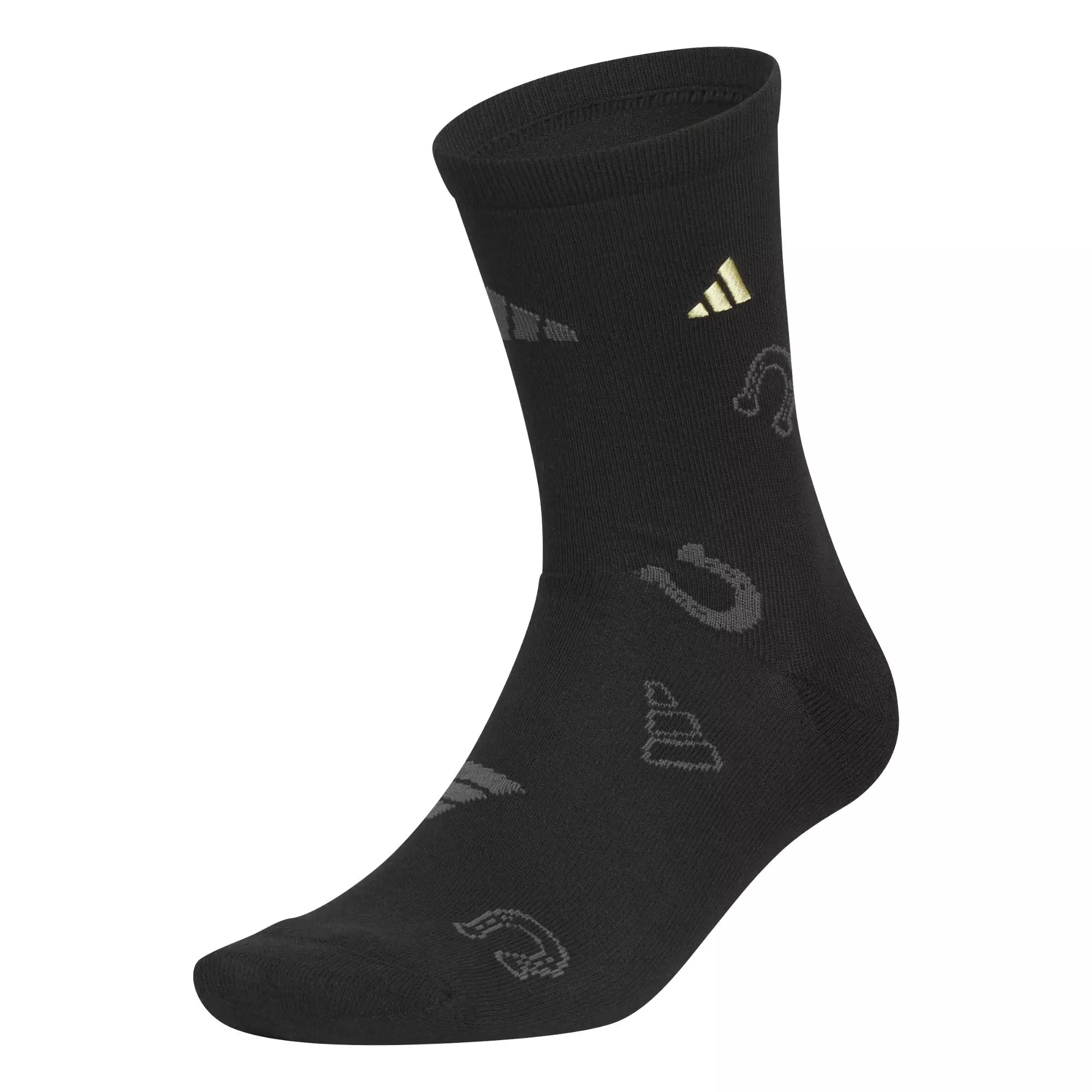 Lifestyle NEW YEAR GRAPHIC CREW SOCK 1PP Unisex Black KR2569