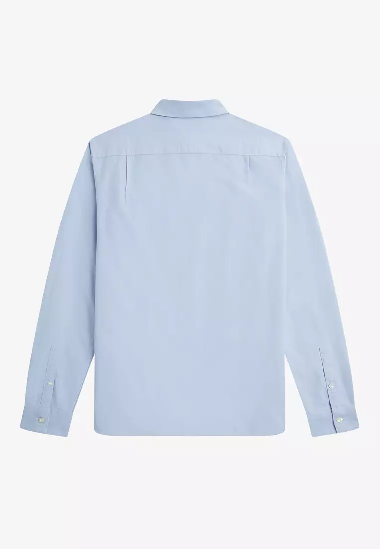 Fred Perry M5516 Oxford Long Sleeve Shirt (Light Smoke)