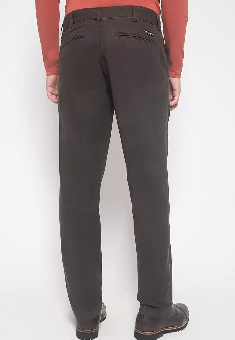 LGS - Celana Panjang Casual - Double Pocket - Coklat Tua - Regular Fit - CCT.354.027.674.C