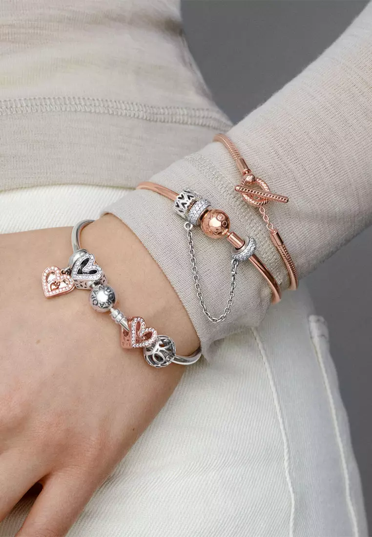 Pandora Moments Bangle Pandora Open Bangle Rose Gold A Brand And