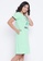 Clovia green Clovia Quirky Quote Print Short Night Dress in Mint Green - 100% Cotton FCE0CAAEAD1746GS_4