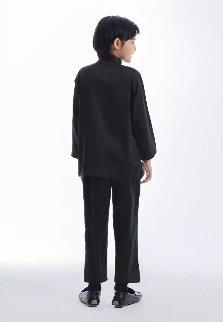 Alain Delon Baju Melayu Cekak Musang Budak - 19026505-99Black