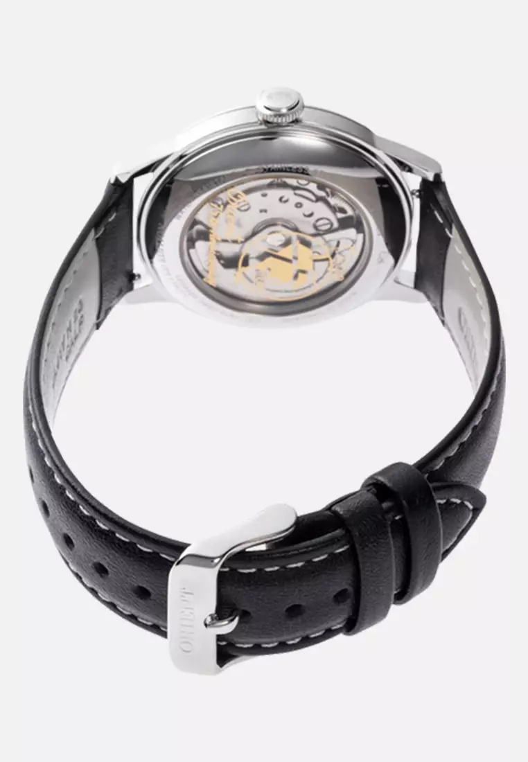 Orient Peanuts Classic RA-AC0M16S Bambino Mechanical White Dial 38.4mm 75th Anniversary Leather Strap Limited Edition