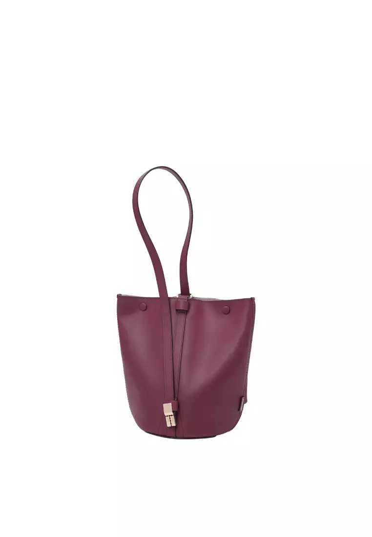ORUKAMI Pocket Convertible Bucket Tote Small II - Berry