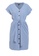 ZALORA BASICS blue Drop Shoulder Button Down Dress With Tie E0B79AA5CDCA2FGS_5