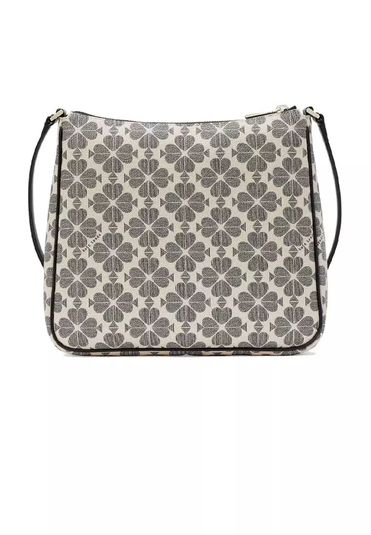 Signature Spade Flower Swingpack Crossbody Bag Black Multi KG481
