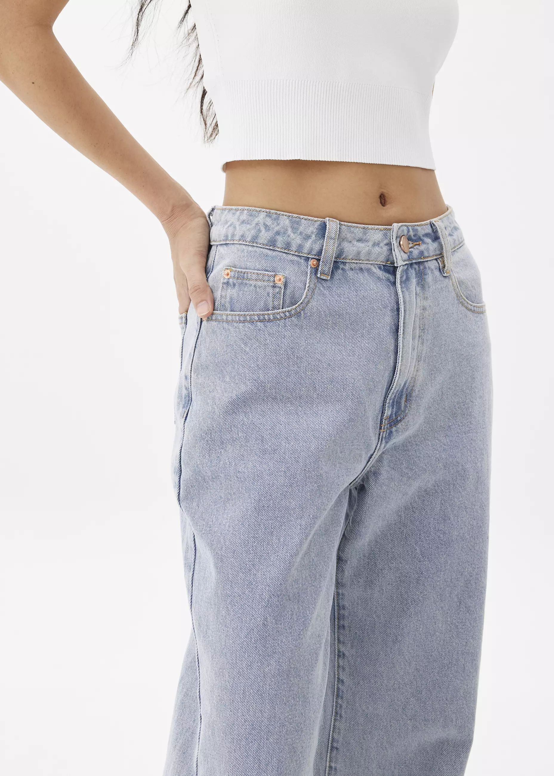 Celana Wanita - Elliot Denim Straight Leg Jeans