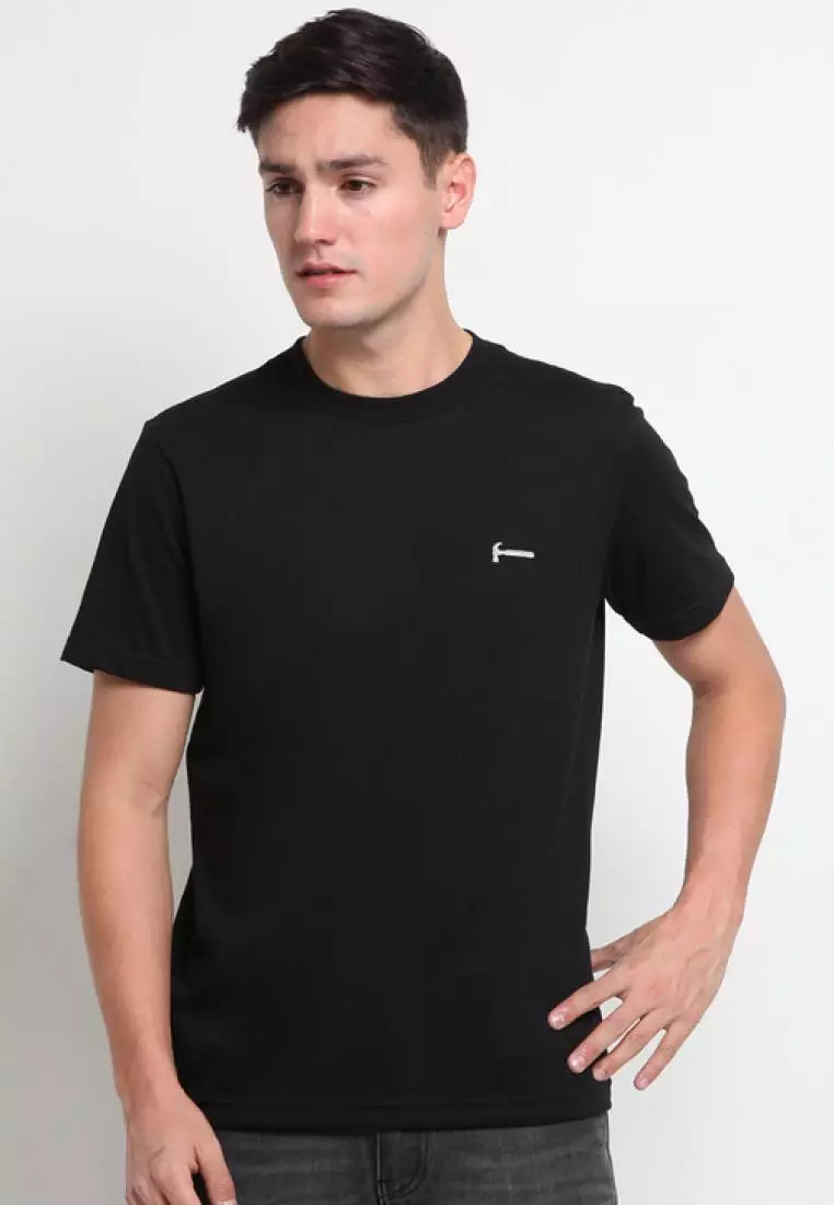Hammer Men Basic Tee Z1TO001-H1 | Kaos Lengan Pendek Pria Hitam