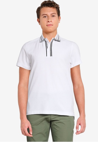 G2000 white Detailed Placket Polo Shirt A9382AA7D035F5GS_1