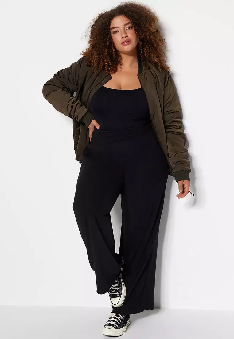 Plus Size High Waist Pants