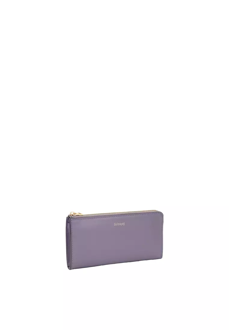 L-Zip Long Wallet - Lilac