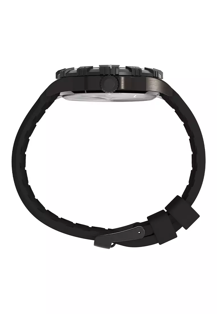 Timex Expedition Ridge Black Silicone Analog Quartz Watch For Men TW4B32200