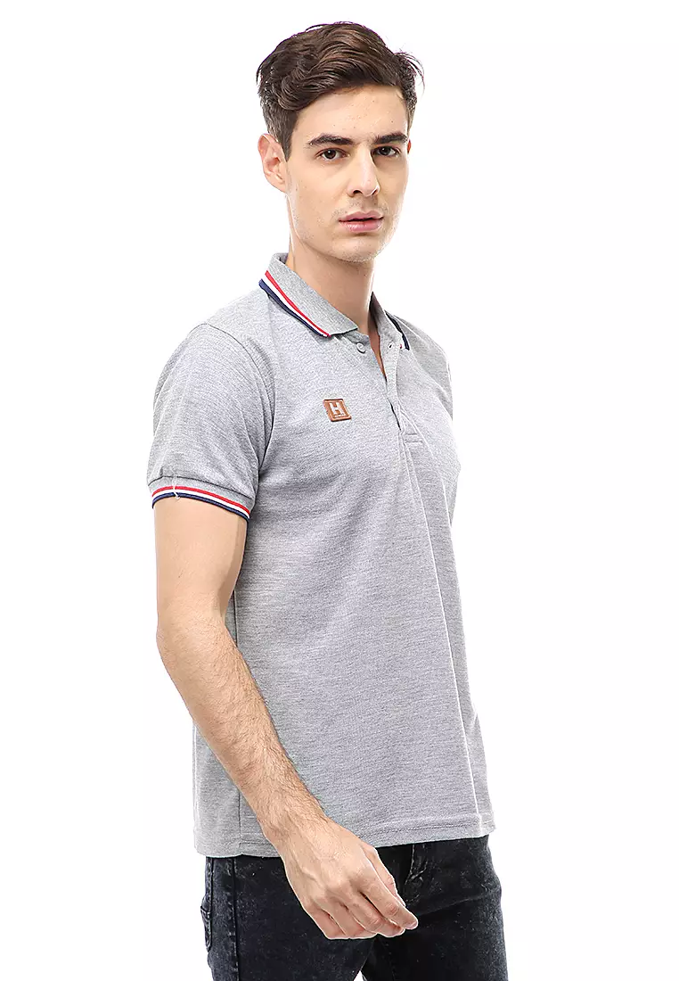 Jack Atasan Formal Kaos Polo Pria Short Sleeve Material Cotton ORIGINAL - Misty