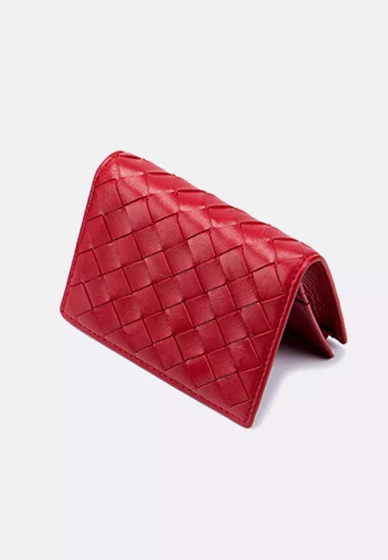 Weave Sheepskin Card Holder Purse JW AN-8822