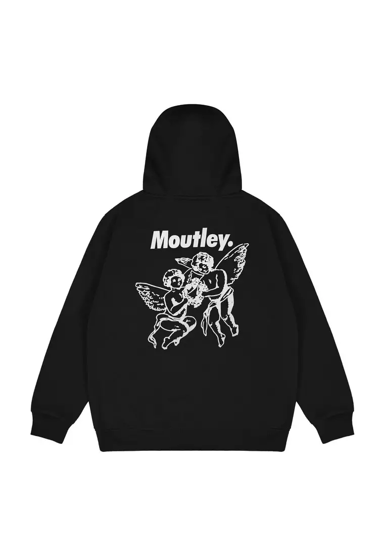 Moutley Men's Jacket Basic Hoodie Sweatshirt Regular Fit Fleece Cupid 061224