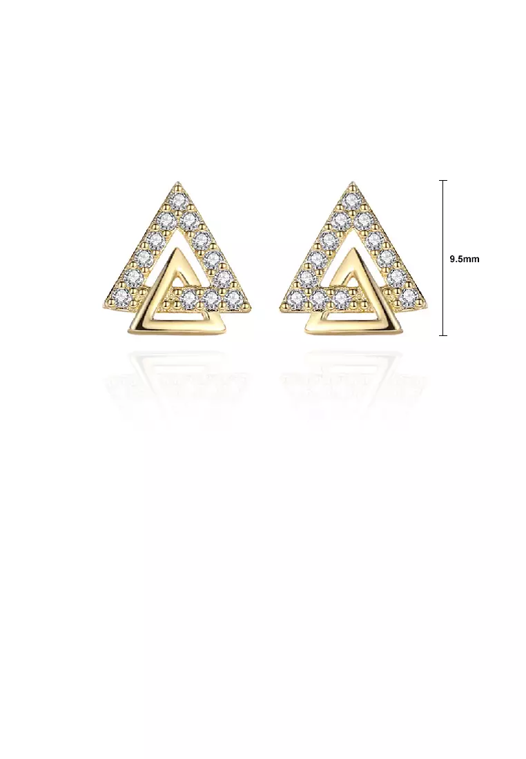 Buy Glamorousky 925 Sterling Silver Plated Gold Fashion Simple