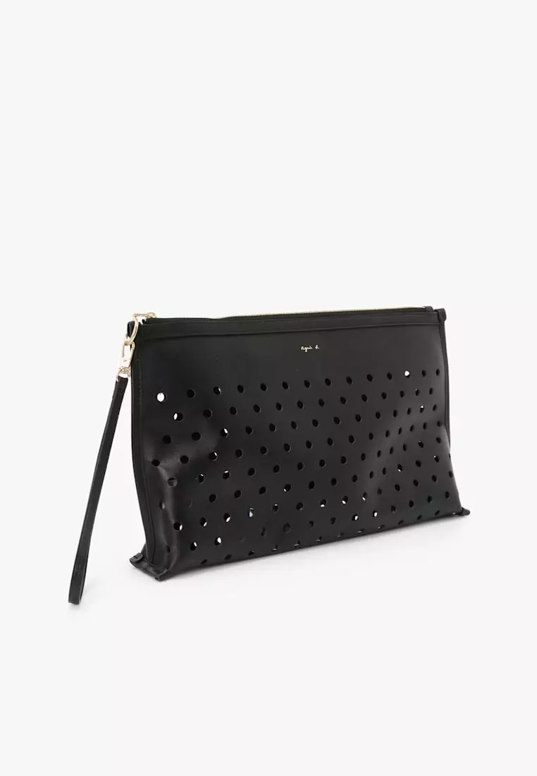 Perforated Leather Pouch