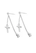 Buy LYCKA LDR24007 S925 Silver Cross Earrings 2025 Online