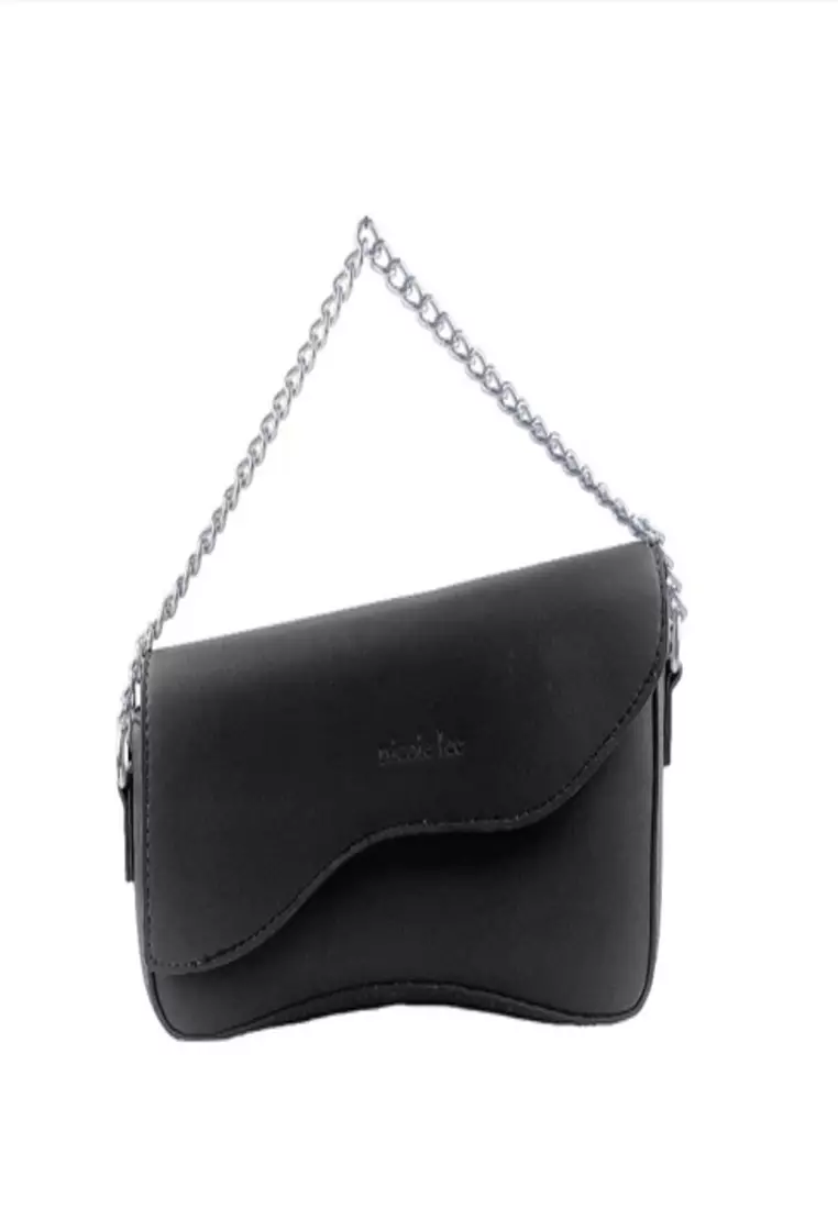 Nicole Lee Tas Wanita Selempang Bahu Shoulder Bag Tas Kerja Hand Bag Casual Branded Ori 3721507301BLA