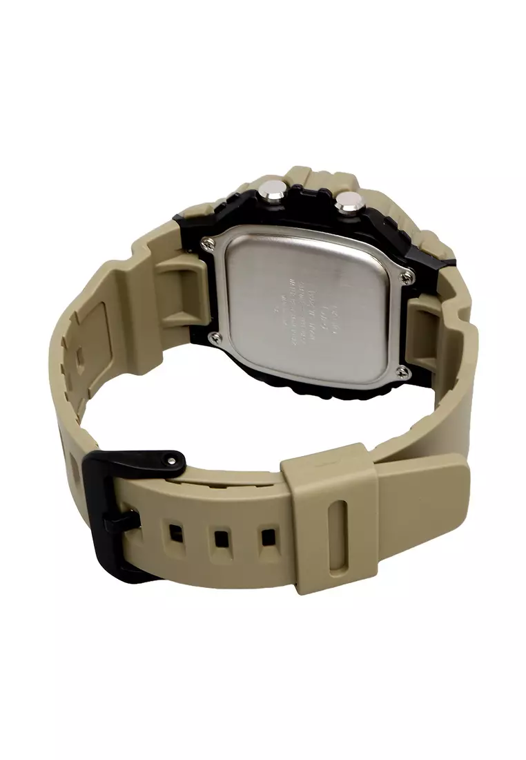Men's Digital Watch WS-1700H-5A Army Green Resin Strap Sport Watch