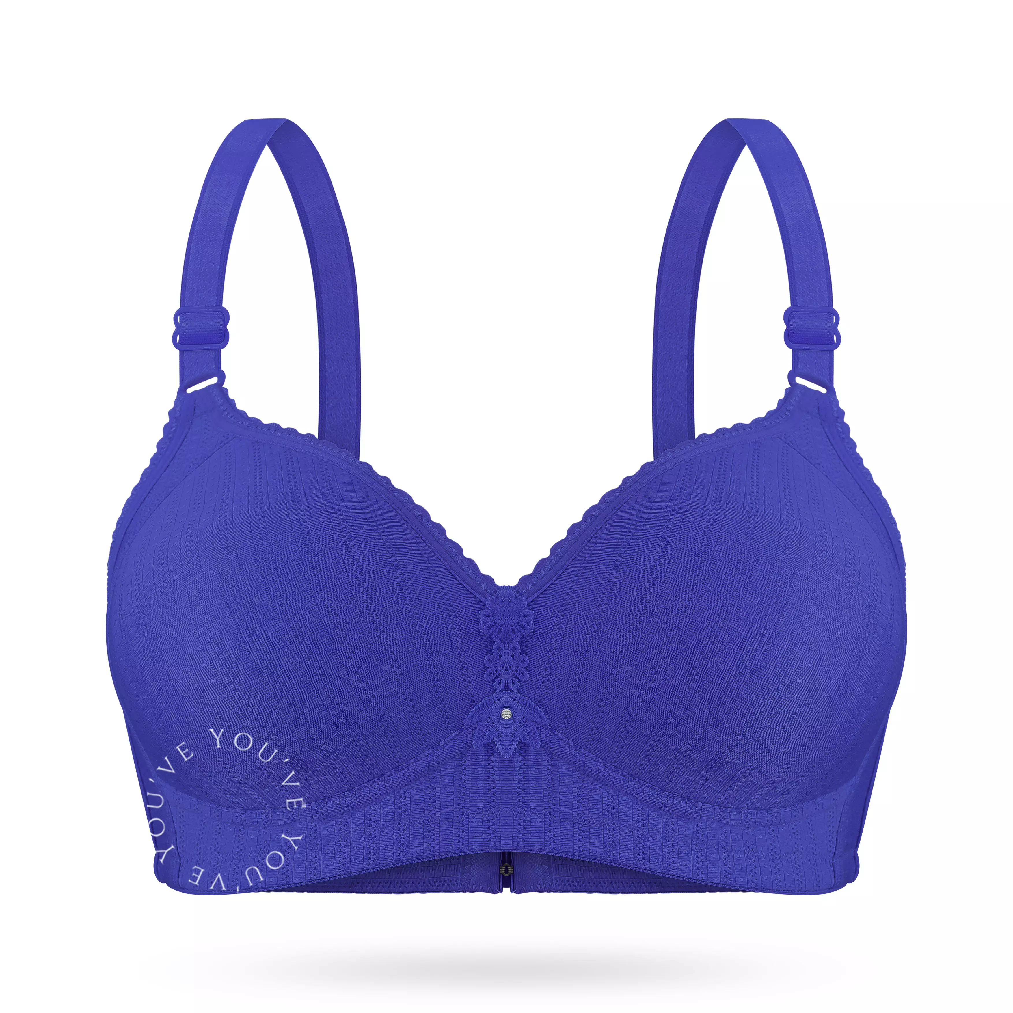 WIMIU BH Bra Wanita BH Tanpa Kawat Busa Tipis Motif Garis Beha Perempuan Women Woman Bra 100155