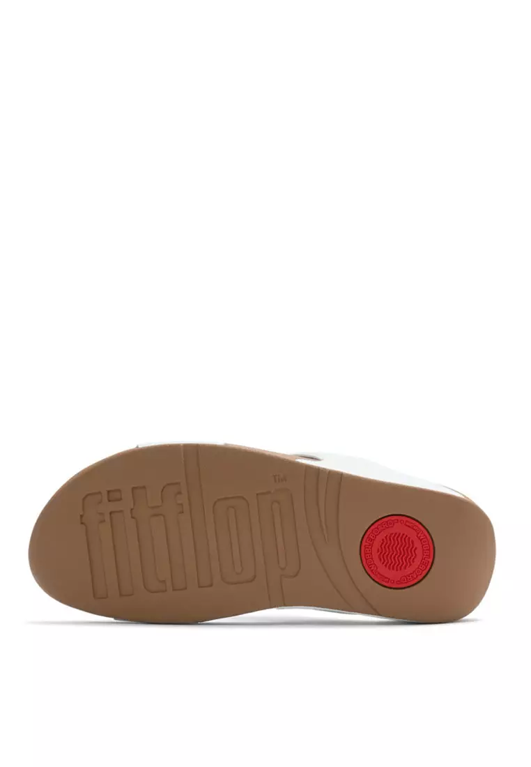 LULU Women's Leather Slides - Urban White (ED4-194)