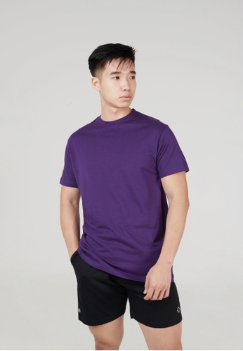 RIGORER purple Rigorer Crew Neck Cotton T-Shirt [SS001] 3683BAA8369CABGS_1
