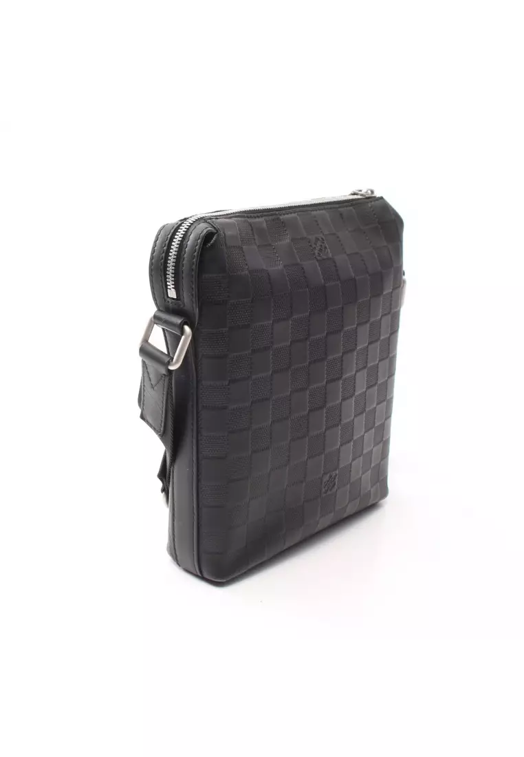 線上選購Louis Vuitton Pre-loved LOUIS VUITTON discovery Messenger PPM Damier  Infini onyx Shoulder bag leather black