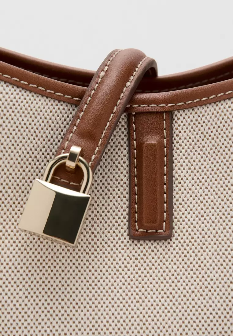 Contrasting Bucket Bag