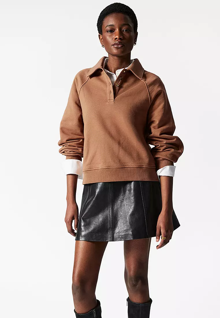 & Other Stories Collared Polo Sweatshirt