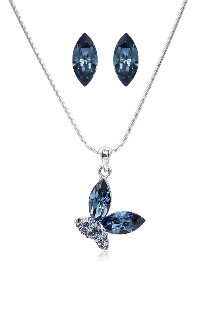 Swarovski butterfly 2024 necklace set