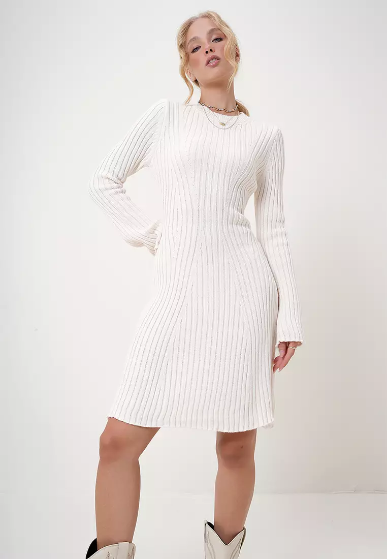 Crew Neck Knit Dress