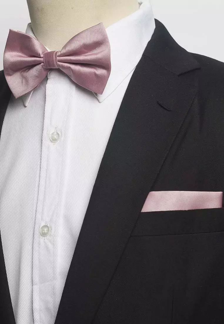 Dasi kupu Bowtie Dusty Pink A17