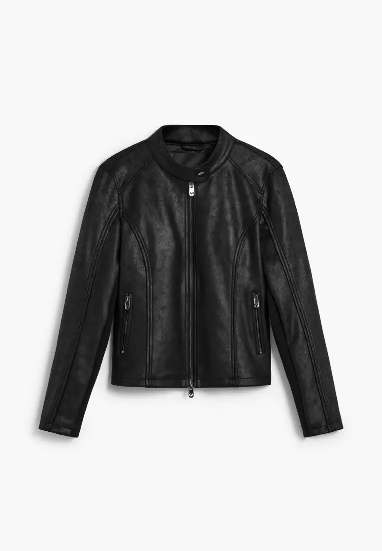 Mandarin collar jacket