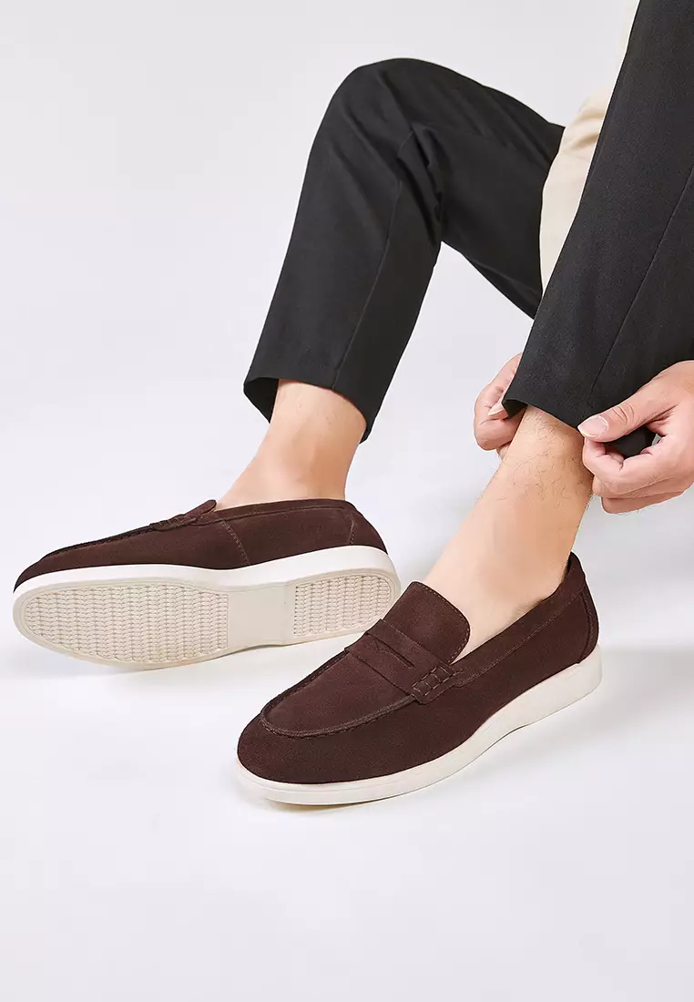 Cow Suede Penny Loafers KB8848-2