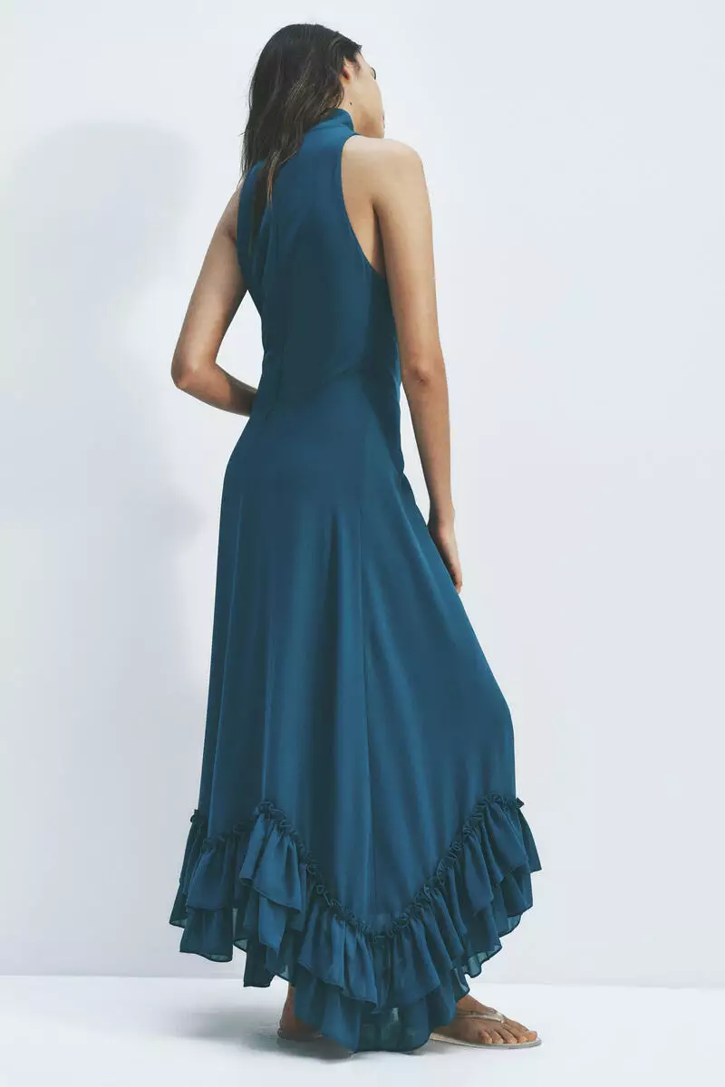 Ruffled maxi dress