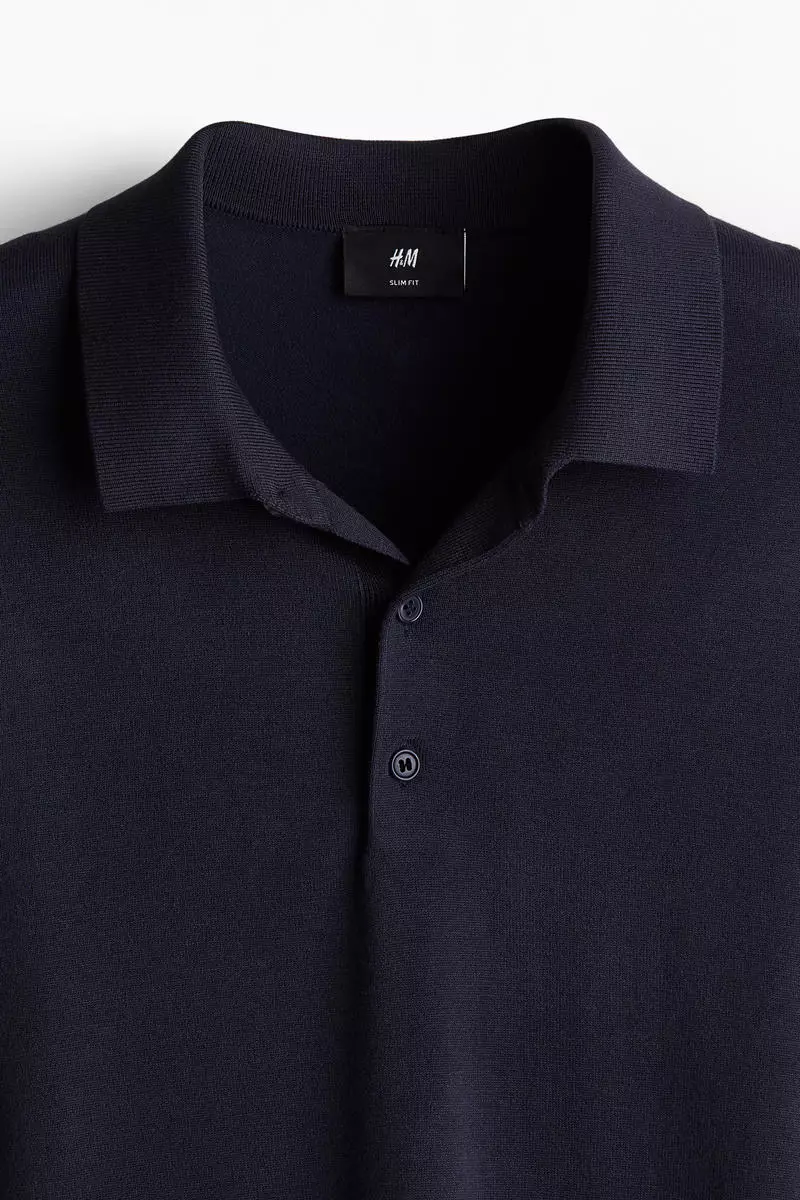 H&m polo shirt slim fit new arrivals