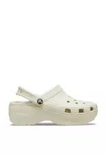 White platform outlet crocs