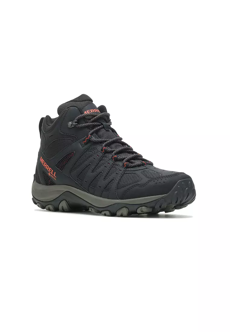 Accentor 3 Sport Mid Gore-Tex-Black/Tangerine Mens Hiking Shoes