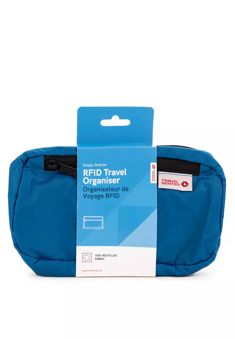 RFID Travel Organizer Blue