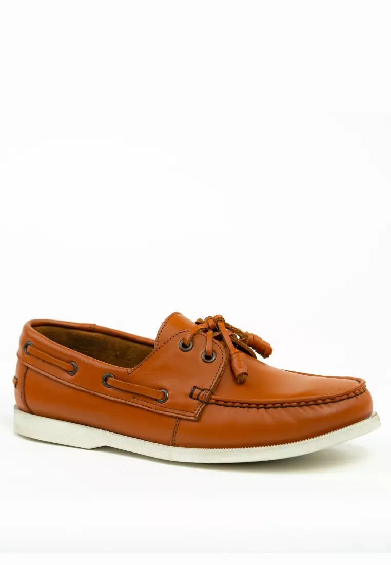 Discount on Jirras  shoes - SKU: Jirras Men Boat Shoes Shoes Genuine Leather Filipino Handcraft Walnut Brown Simeon