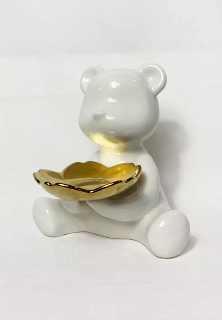 Buy RETAIL THERAPY PH Ceramic Bear Figurine Home Decoration Animal ...