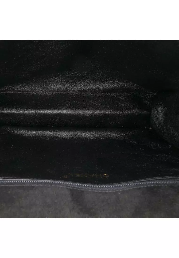 Pre-Loved Chanel Quilted Suede Tassel Flap