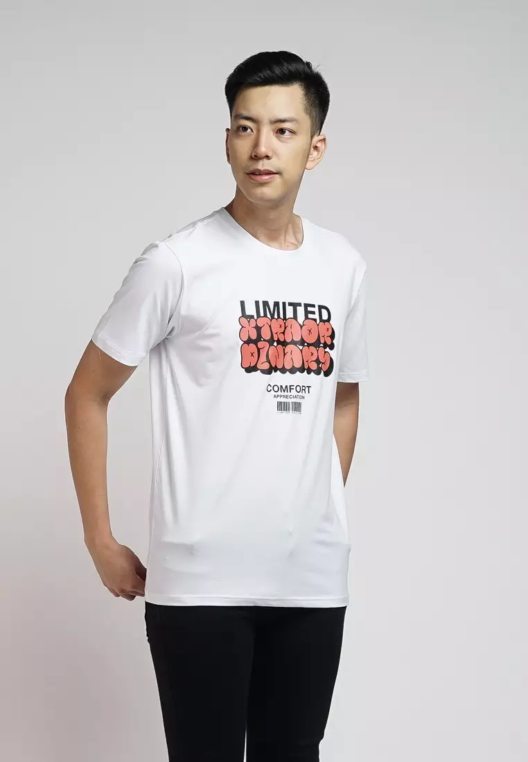 XTRAORDINARY T-Shirt Cotton Spandex Pria 48090