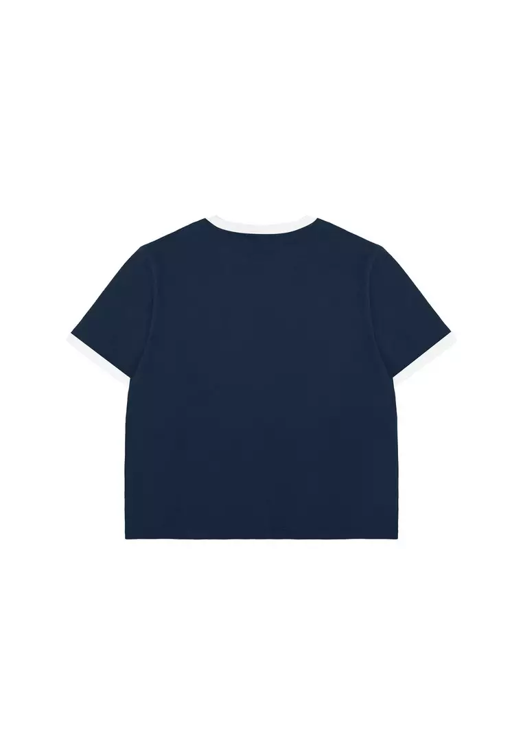 3Second Women's T-Shirt Short Sleeve Body Fit Cotton Spandex Alessa C040725