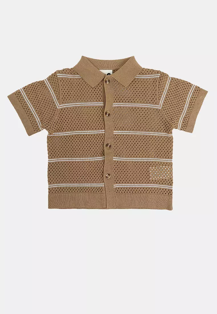 Knitted Short Sleeve Shirt
