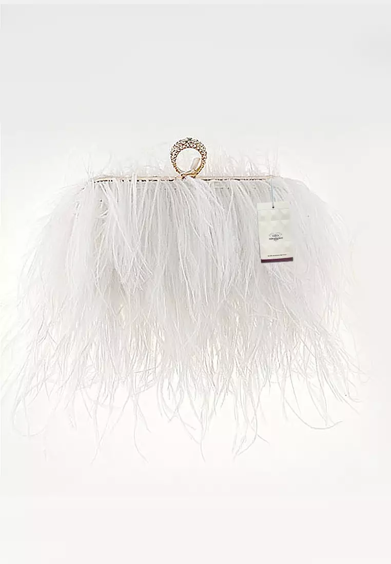 White feather bag outlet