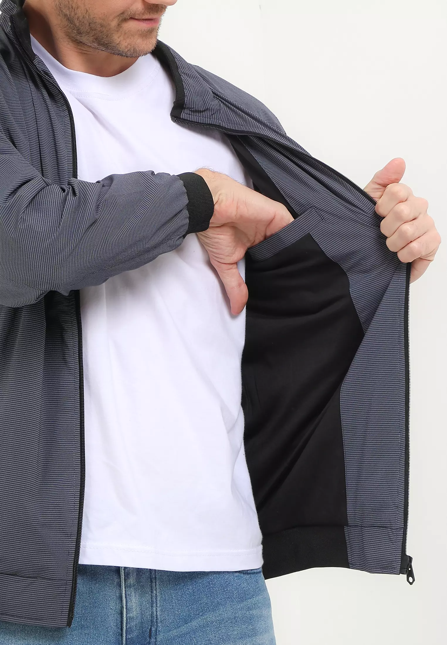 Cressida Casual Jacket Nylon Dark Grey - UB027G