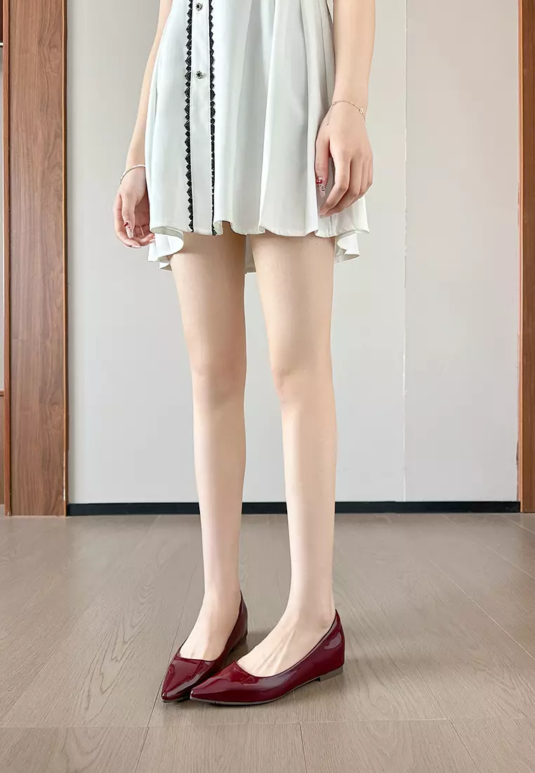 ‌4CM Hidden Heel Patent Leather Pumps WW8916-1