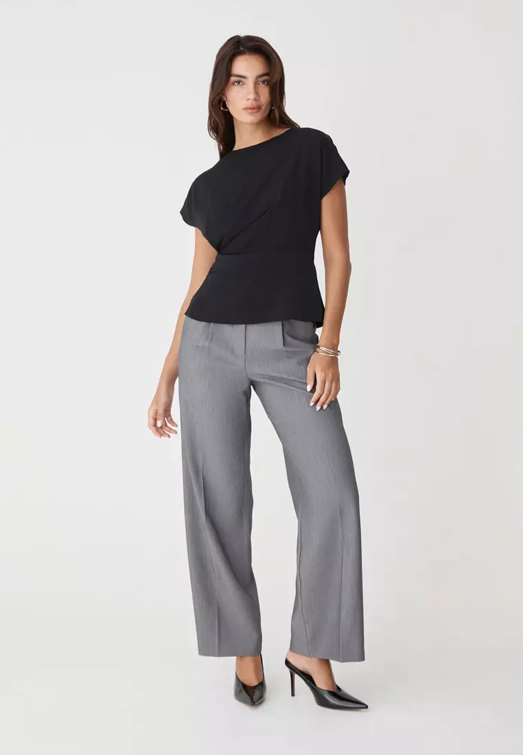 Bonnie Gathered Peplum Top